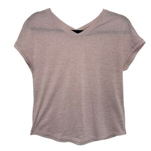 Columbia V-Neck Tee Womens XS Pink Excellent Space Dye Short Sleeve Active Top